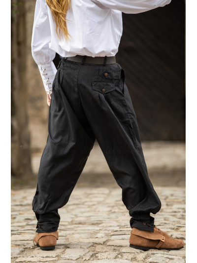 Trollfelsen Leonardo Carbone Mittelalter Gewandung Ritter Wikinger Weite Hose Eckart Schwarz _3_